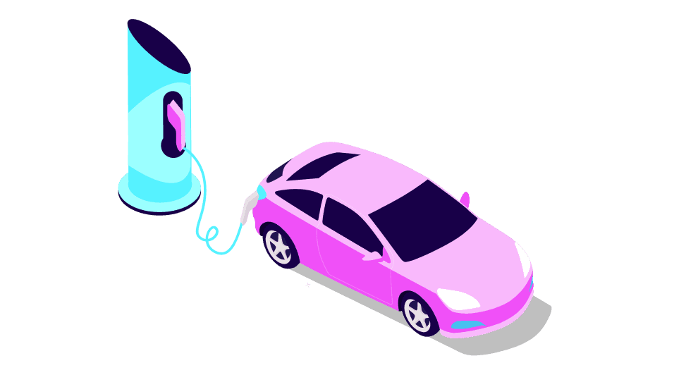 Illustration : charge de voiture
