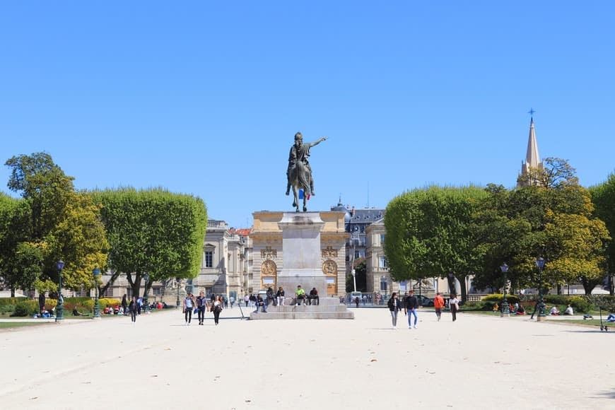 place de Montpellier et sa statue équestre de Louis XIV